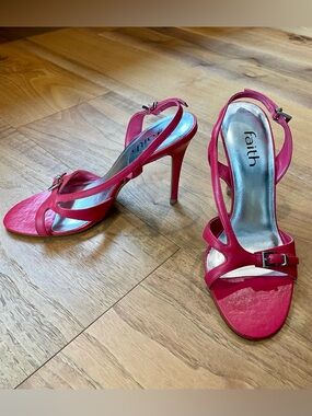 Hot Pink Strappy Stiletto high heels